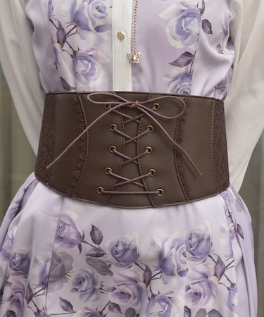 レースアップコルセットベルト
