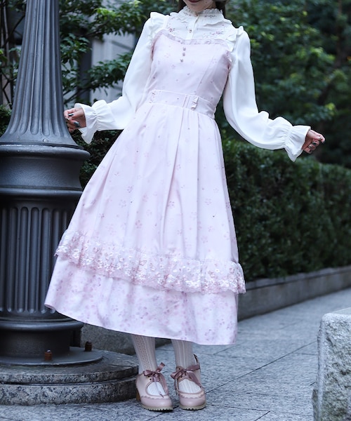 桜レース×桜柄キャミOP｜アクシーズファムの通販｜&mall（アンド