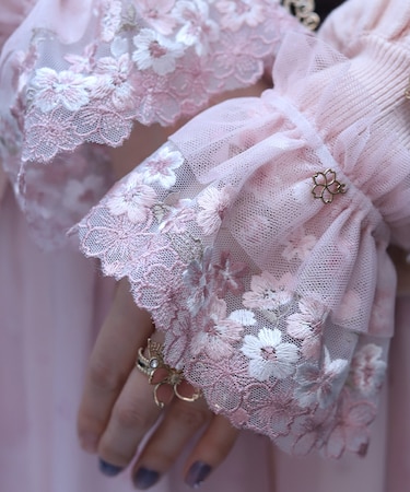 桜レースアームバンド