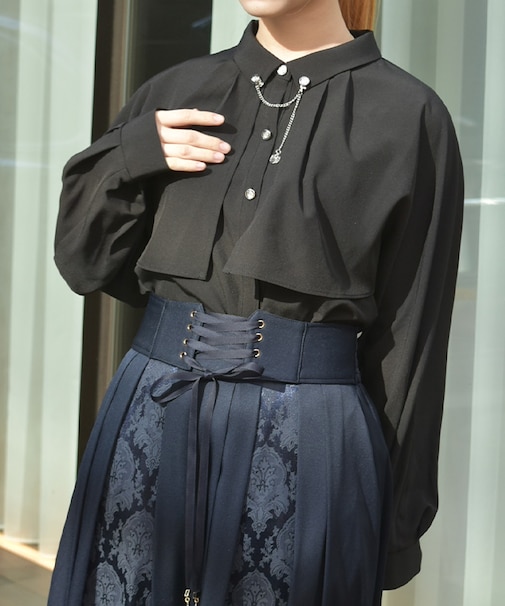 チェーン付オーバーブラウス