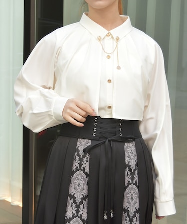 チェーン付オーバーブラウス