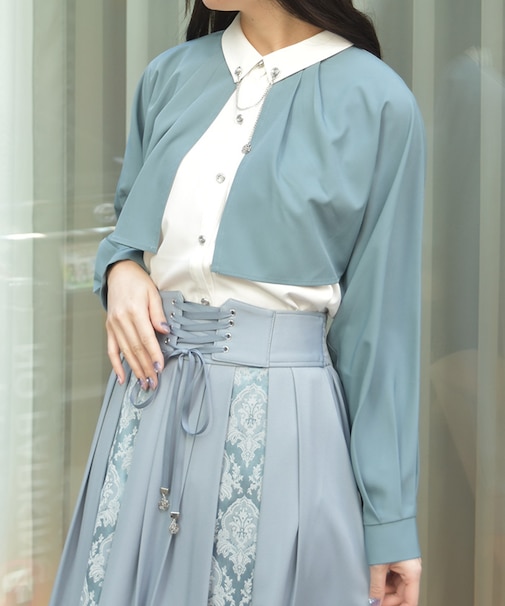 チェーン付オーバーブラウス