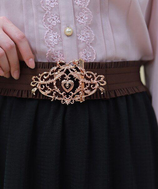 ハートチャームフリルベルト