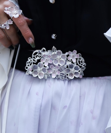 桜モチーフゴムベルト