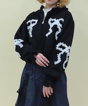 リボンフリルパーカー