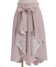 レース×フリルスカート