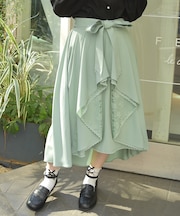 レース×フリルスカート