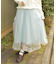 チュールレイヤードスカート