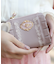 ローズ刺繍フリルミニ財布
