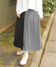 異素材切替パンツ