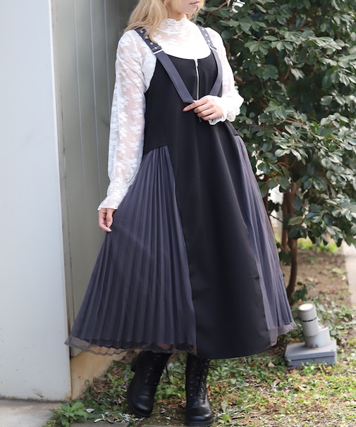 サイドプリーツジャンパースカート