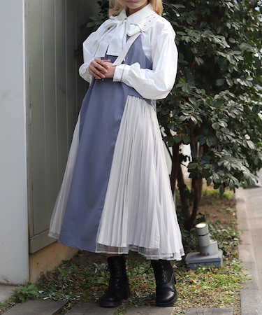 サイドプリーツジャンパースカート