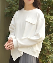 変形ジッププルオーバー