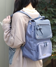 撥水ナイロン刺繍使いリュック