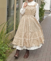 フリル×コットンレースワンピース