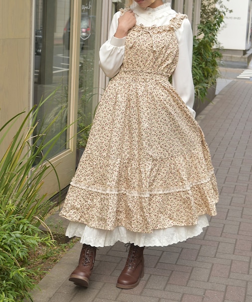 フリル×コットンレースワンピース