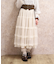 ベルト付チュールスカート
