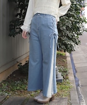 サイドレース×リボンパンツ