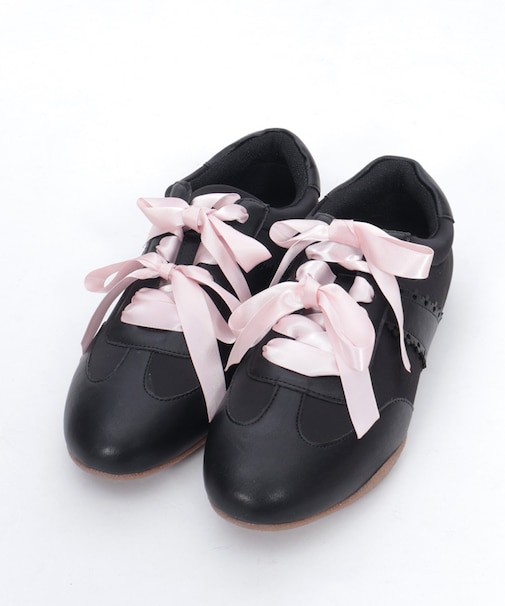 ダブルリボンサテンスニーカー