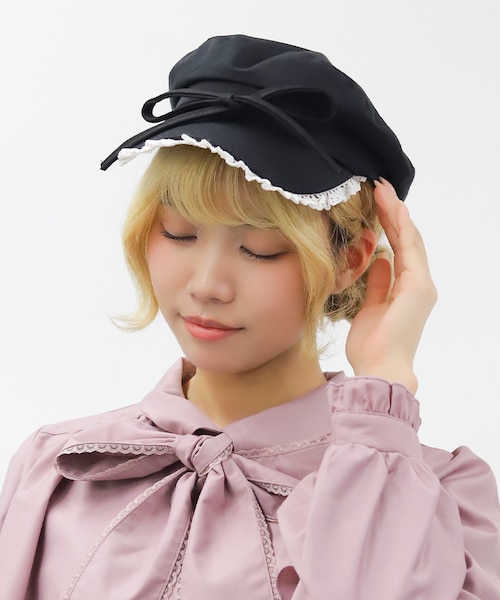 レースフリルキャスケット｜アクシーズファムの通販｜&mall（アンド