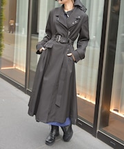 チェーン付バイカラーコート