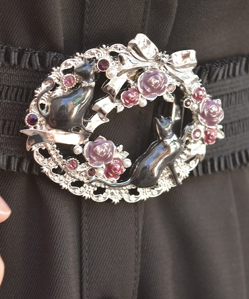 ローズ×リボンねこベルト｜アクシーズファムの通販｜&mall（アンド