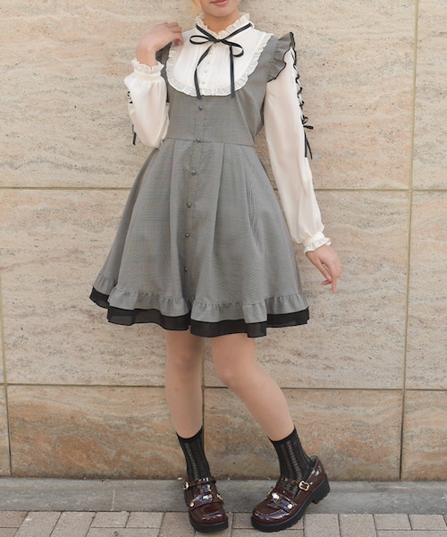 ねこ刺繍ミニワンピース｜アクシーズファムの通販｜&mall（アンド