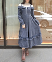 オフショル風ワンピース