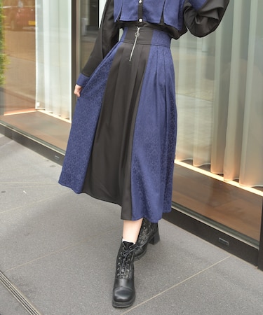 【セットアップ対応】ジャガードスカート