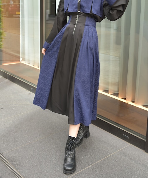 【セットアップ対応】ジャガードスカート