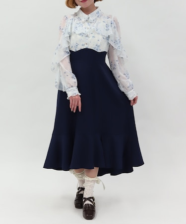 ハイウエストドッキングワンピース