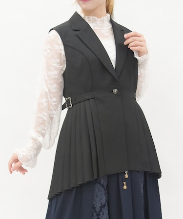 サイドプリーツベスト