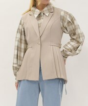 サイドプリーツベスト