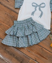 チェックフリルスカパン