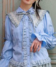 チェック付け衿