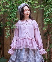 ブルゾン風フリルシアブラウス