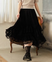 レースフリルスカート