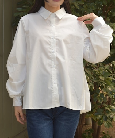 袖ボリュームシャツ