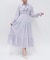 ミモザ×ラベンダー柄ワンピース