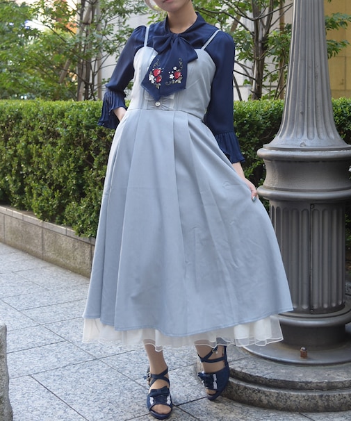 バックシャンキャミワンピース