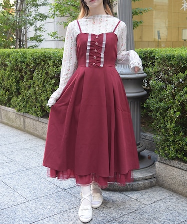 バックシャンキャミワンピース