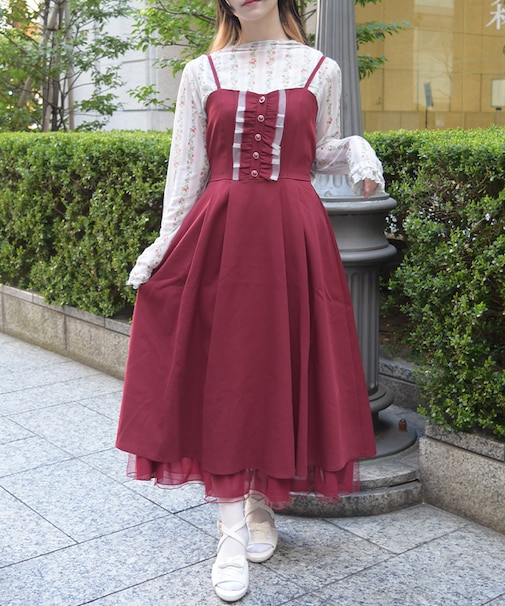 バックシャンキャミワンピース