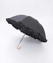 フリル使い晴雨兼用ショート傘