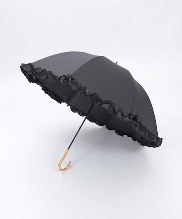 フリル使い晴雨兼用ショート傘