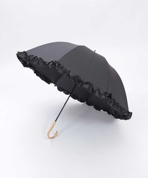 フリル使い晴雨兼用ショート傘