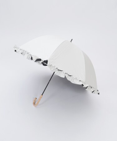 フリル使い晴雨兼用ショート傘