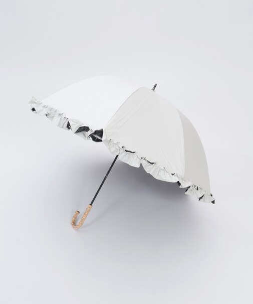 フリル使い晴雨兼用ショート傘