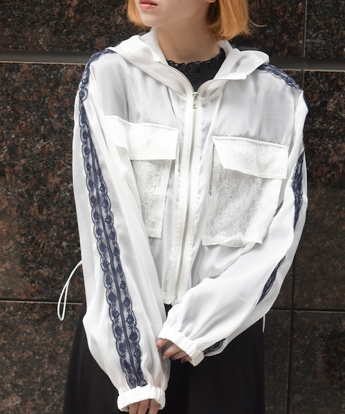 フード付シアブルゾン｜アクシーズファムの通販｜&mall（アンドモール