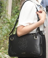 ロングハンドルボストンバッグ｜アクシーズファムの通販｜&mall 
