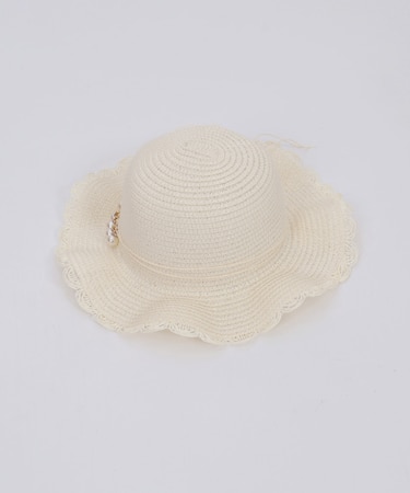 レース編み風ハット